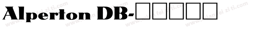 Alperton DB字体转换
